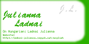 julianna ladnai business card